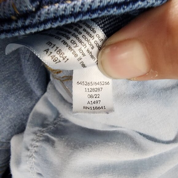 Lane Bryant Jeans Womens 16 Blue Flex Magic Waistband Stretch Mid Rise Boyfriend - Picture 12 of 13